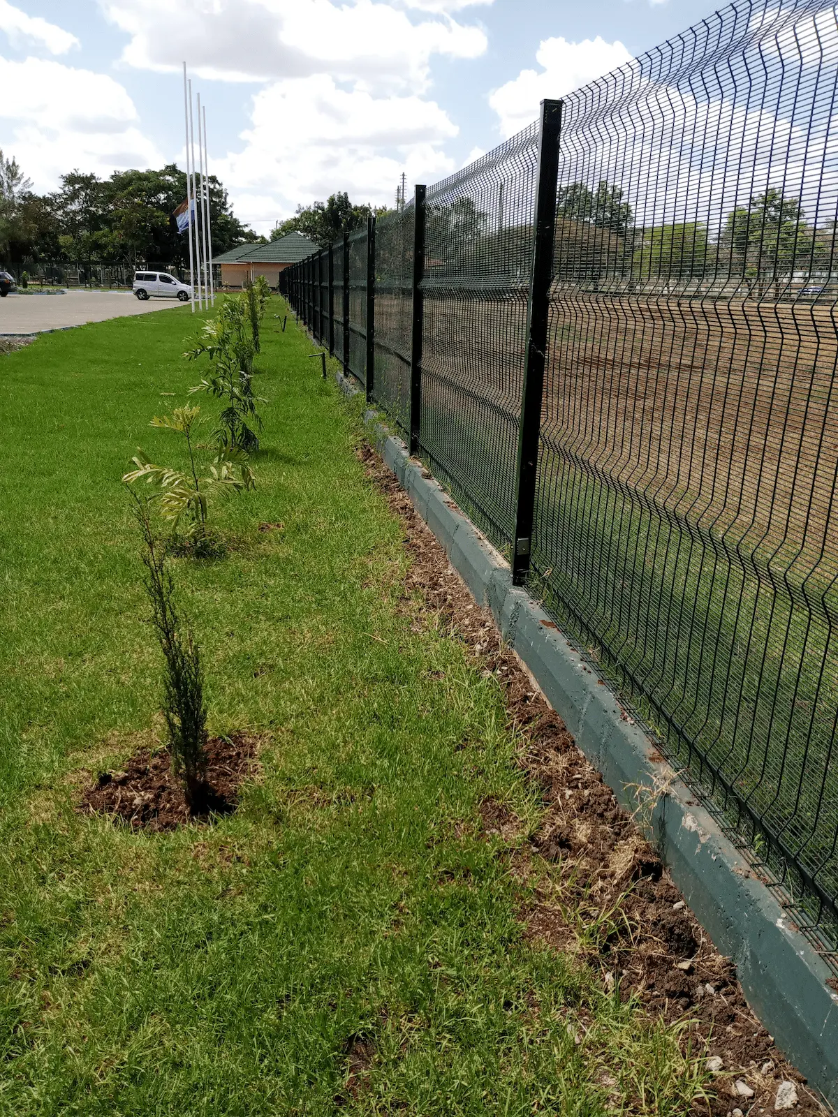 Clear view fence done