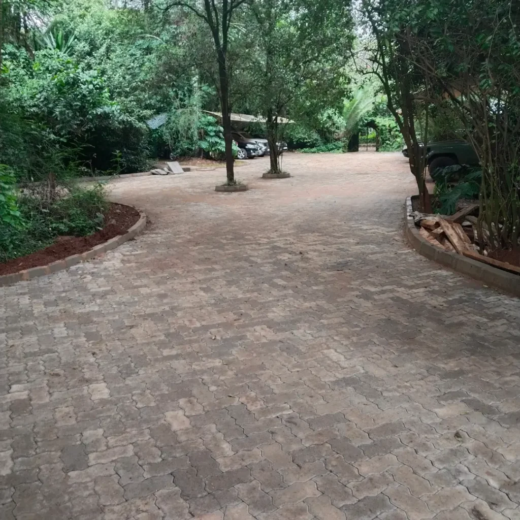 Driveway and parking transformation after fixing