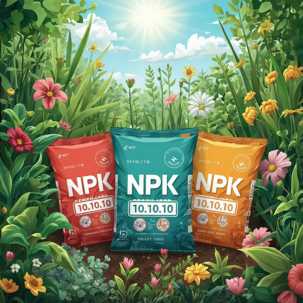 NPK compound fertilizer — balanced nitrogen, phosphorus and potassium blend